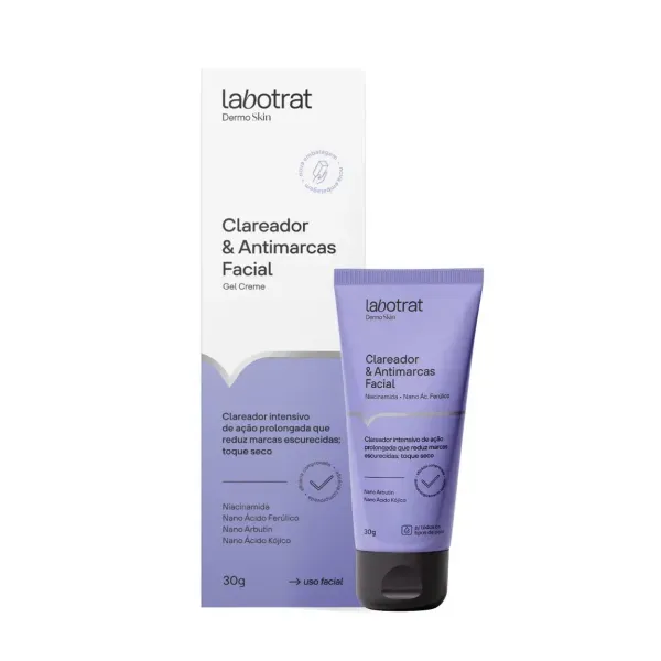 13522 - Creme Clareador E Antimarcas Facial Dermo Skin 30g Labotrat 13522 - Creme Clareador E Antimarcas Facial Dermo Skin 30g Labotrat